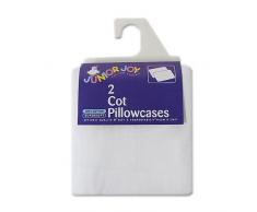 Junior Joy Lit Taie dOreillerCoton Pack de 2 Blanc