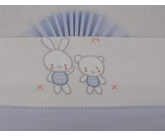 Duffi Baby 1350-12 Parure de lit 3 pièces 100% coton Motif lapin