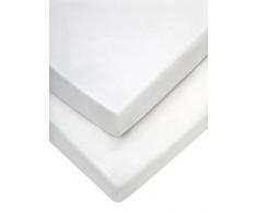 Drap-housse pour berceau de Mamas & Papas (63 x 127 cm, blanc, lot de 2)