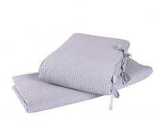 Clair de Lune gaufré Berceau à bascule Lot (Gris)