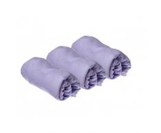 Lot de 3 Housses pour Matelas à Langer coton 50x70-7 coloris disponibles (Parme)