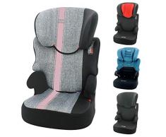 Nania Siège Auto Rehausseur Enfant Befix Groupe 2/3 4 Étoiles Adac Fabrication Française Linea Nania Rose 15-36 kg