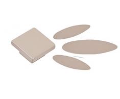 Poyetmotte 1600200 pétales avec boutons pour cabinet, Taupe