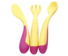 Playgro Jeu de couvert - Rose/Jaune