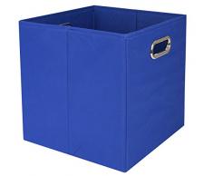 Modern Littles Panier de rangement pliable Poubelle (Bold massif bleu)