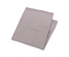 Sterntaler Couverture en Tricot Baylee, Âge : Pour bébé dès la naissance, 75 x 90 cm, Gris