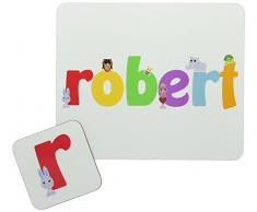 Feel Good Art brillant Set de table et dessous-de-verre pour bébés/bambins (Robert)