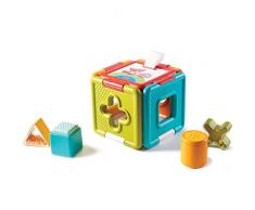 Tiny Love 3333150431 Cube dActivités 2 en 1 Trieur de Formes/Puzzle Jouet dEveil Bébé 6 Mois/Plus Collection dans la Prairie