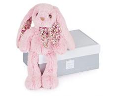 Histoire dOurs Peluche Copains Câlins Lapin Rose 25 cm