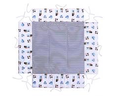Lulando Tapis de Parc pour Enfants Stable/Sûr Protège contre Chocs Côtés Hauts Doux/Chaud Résistant à Déformation Remplissage Antiallergique Certification Oeko-Tex Fabriqué UE