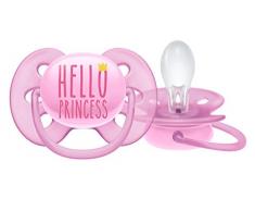 Philips AVENT SCF529/01 Sucette ultra douce 6-18 mois Rose