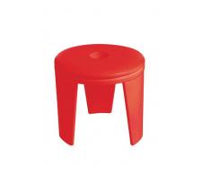 Ninetonine Tabouret tambour Rouge