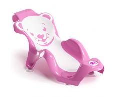 OKBABY Buddy - Transat Anatomique avec Assise en Gomme Anti-dérapante pour le Bain des Nouveaux-nés 0-8 Mois (8 kg) - Fuchsia