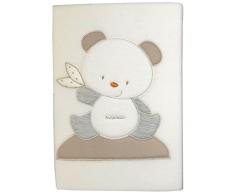 Andy & Helen 3/507cd03 _ p Couverture Lit Polaire Brodé, crème