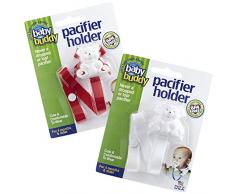 Baby Buddy Bear et tétine 2 ct pour 0–36 mois (Rouge/blanc)