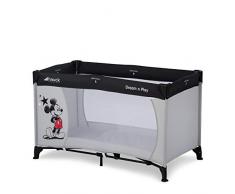 Hauck Dream N Play Lit Parapluie 120 x 60 cm de la naissance à 15 kg avec Matelas Pliant e Sac de Transport Pliable Transportable Léger et Inversable - Noir