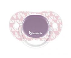 Badabulle 2 Sucettes Réversibles 12-36 Mois pour Fille Graphic Lines Blanc
