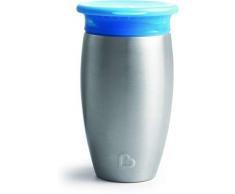 Munchkin 012370 Miracle Gobelet dapprentissage 360° en acier inoxydable Multicolore 296 ml