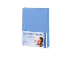 Julius Zöllner Drap housse tissu éponge lit enfant, Taille: 60 x 120 cm/70 x 140 cm, Couleur: bleu