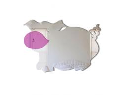 Mungai Mirrors Miroir acrylique Cochon 30 cm