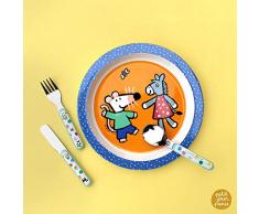 Petit Jour Paris - Coffret vaisselle dapprentissage Mimi la Souris - pour apprendre à manger comme un grand