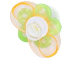 dBb Remond Sucette - Libellule - Physiologique - 2ème Âge - Silicone - Protection et Collerette - Orange