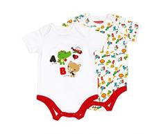 FISHER PRICE Fp10051 Set de 2 Body Imprimés pour Bébé de 0 à 24 Mois