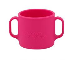 Green sprouts Tasse dapprentissage (Rose)
