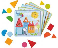 HABA 302949 Jeu daventures animales avec 5 cartes et 15 pierres en bois différentes formes et couleurs | Jouet en bois et carton à partir de 18 mois