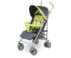 Lionelo Elia Buggy petite poussette pliante poussette jusquà 15 kg réglage du dossier et des repose-pieds frein arrière moustiquaire protège-jambes protection contre la pluie panier (Vert)