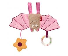 sigikid, Fille, Jeu à Suspendre Chauve-Souris avec Hochet, Baby bite me, Rose, 42208