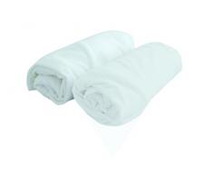DOMIVA Lot 2 Drap Housse Jersey 40X080 Blanc
