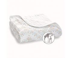 aden + anais - Couverture de Rêve, Couverture Bébé en Mousseline 100% Coton, Douce et Confortable, Adaptée pour les Nouveaux-nés, Pour Fille et Garçon, Multicolore, 120x120 cm