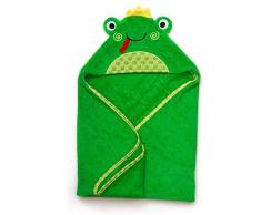 Zoocchini Serviette de Bain Bébé Motif Flippy La Grenouille
