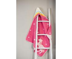 David Fussenegger 68431238 Couverture pour bébé Motif licorne et arc-en-ciel Rose 400 g