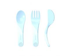 Twistshake 78200 Couverts dapprentissage 6 mois Bleu pastel