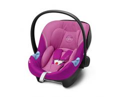 CYBEX Gold Siège Auto Coque pour Bébé Aton M i-Size, Réducteur Nouveau-né Inclus, Pour les Enfants de 45 cm à 87 cm, (soit 13 kg max.), Magnolia Pink