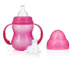 Nûby - Biberon D’apprentissage - 240ml - Rose - 0M