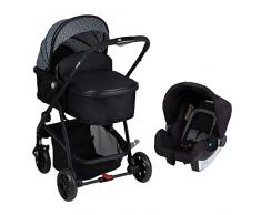 Safety 1st Hello 3 en 1 Poussette Duo Hamac Convertible en Nacelle + Cosi + Adaptateurs Cosi Géométrique 1934850000