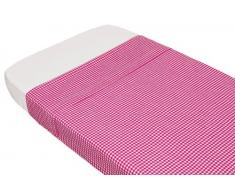 Taftan Drap de Lit Vichy fuchsia (100 x 80 cm) - Fuschia