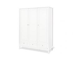 Pinolino 143402G Armoire 3 Portes/3 Tiroirs Hope Blanc
