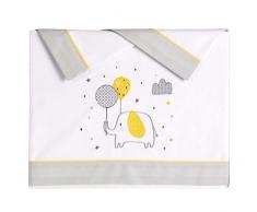 Pekebaby Golden Parure de lit en Coton pour Berceau 60 x 120 cm