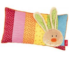 sigikid 40991, fille et garçon, coussin motif lapin, multicolore, taille 35 x 20 cm, Rainbow Rabbit