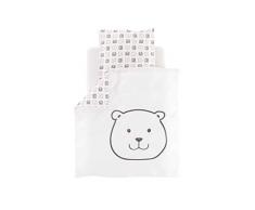 Träumeland TT19103 Parure de lit pour bébé en coton doux et doux Motif petit ourson Multicolore 80 x 80 cm + 35 x 40 cm