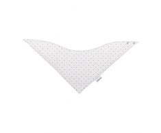 Bavoir Stela Gris/Mota 36,5 x 18 cm