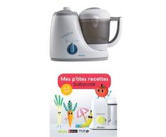 Béaba - 912471 - Babycook Original - Gris/Bleu + Mes ptites recettes Babycook 4-6 mois