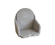 Looping Coussin de Chaise en PVC Gris Clair