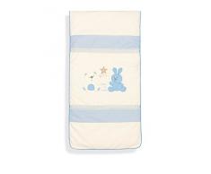 Interbaby 91351–01 Lot de 3 Pièces : Couette, Tour de lit et oreiller pour lit enfant ours de mod étoile bleu 60 x 120 cm