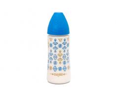 Suavinex Biberon bébé Premium Haute Couture Tétine ronde 360 ml bleu foncé