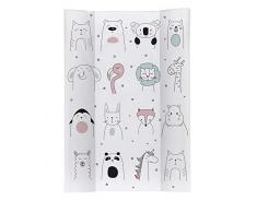 Rotho Babydesign Matelas à Langer avec Cales Happy Faces, À partir de 0 mois, TOP, 70 x 50, Multicolore, 20099 0001 CX
